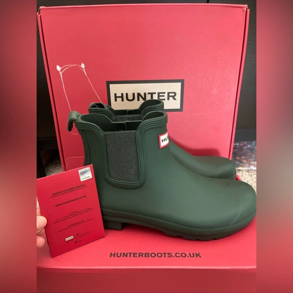 Hunter Womens Boots Original Chelsea Casual Ankle Chelsea Rubber new with box